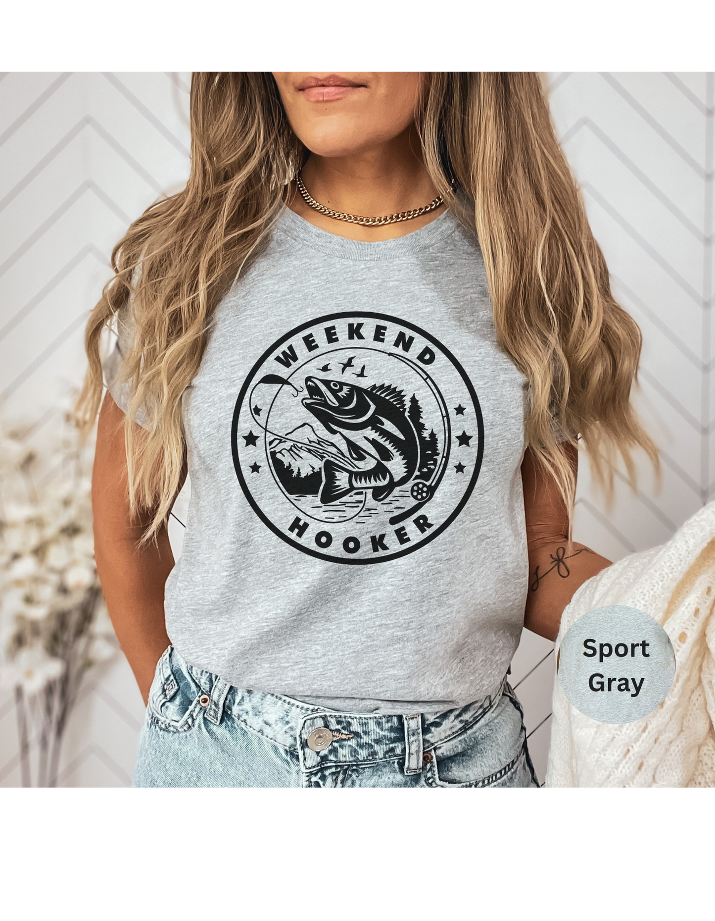 Weekend Hooker Fishing T-Shirt