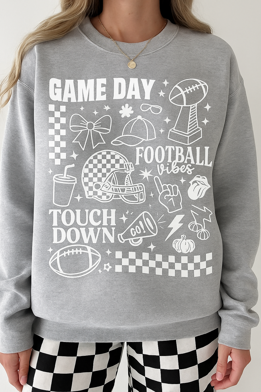 Retro Game Day Football Vibes Sweatshirt