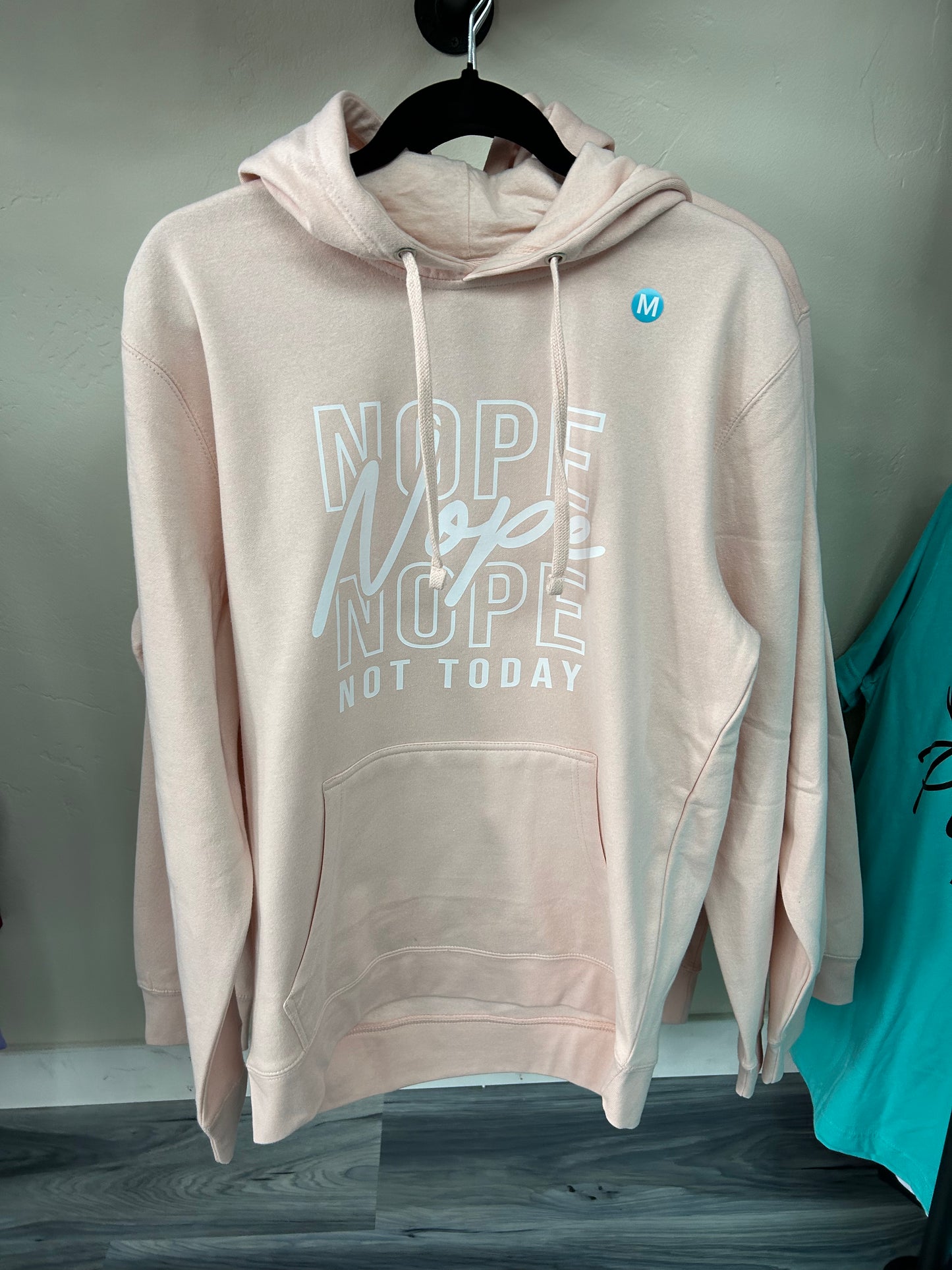 Nope Not Today Rosewater Pink Hoodie