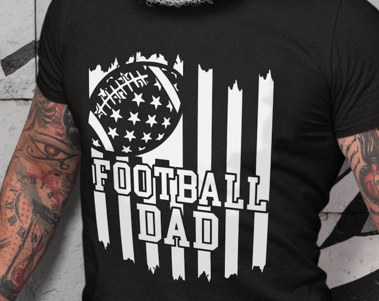 Football Dad Flag T-Shirt