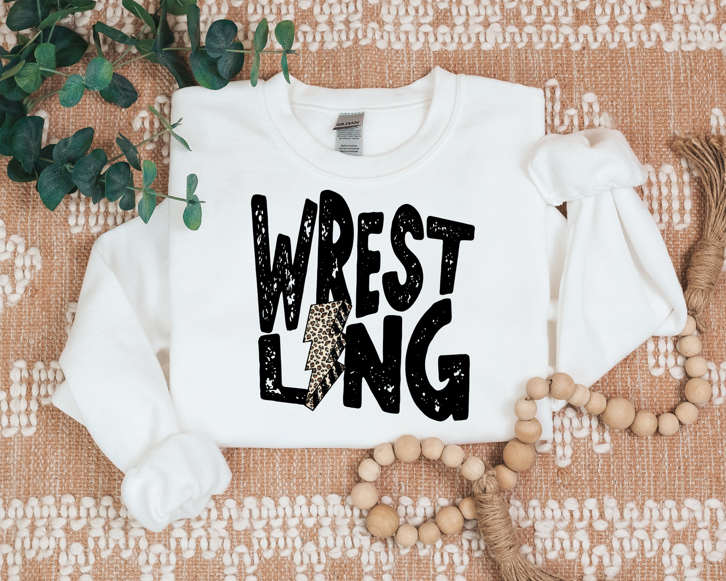 Retro Wrestling Crewneck Sweatshirt