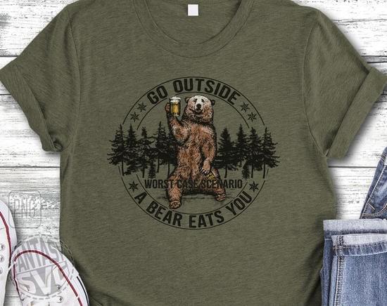 Worst Case Scenario Bear T-Shirt – Richie Custom Co.