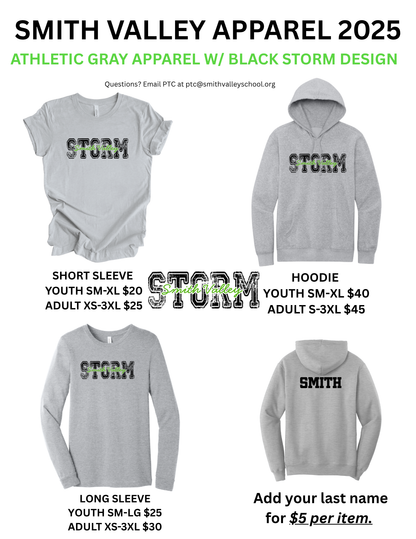 Smith Valley 2025 Gray Smith Valley Storm Apparel w/ Black and  Green Design