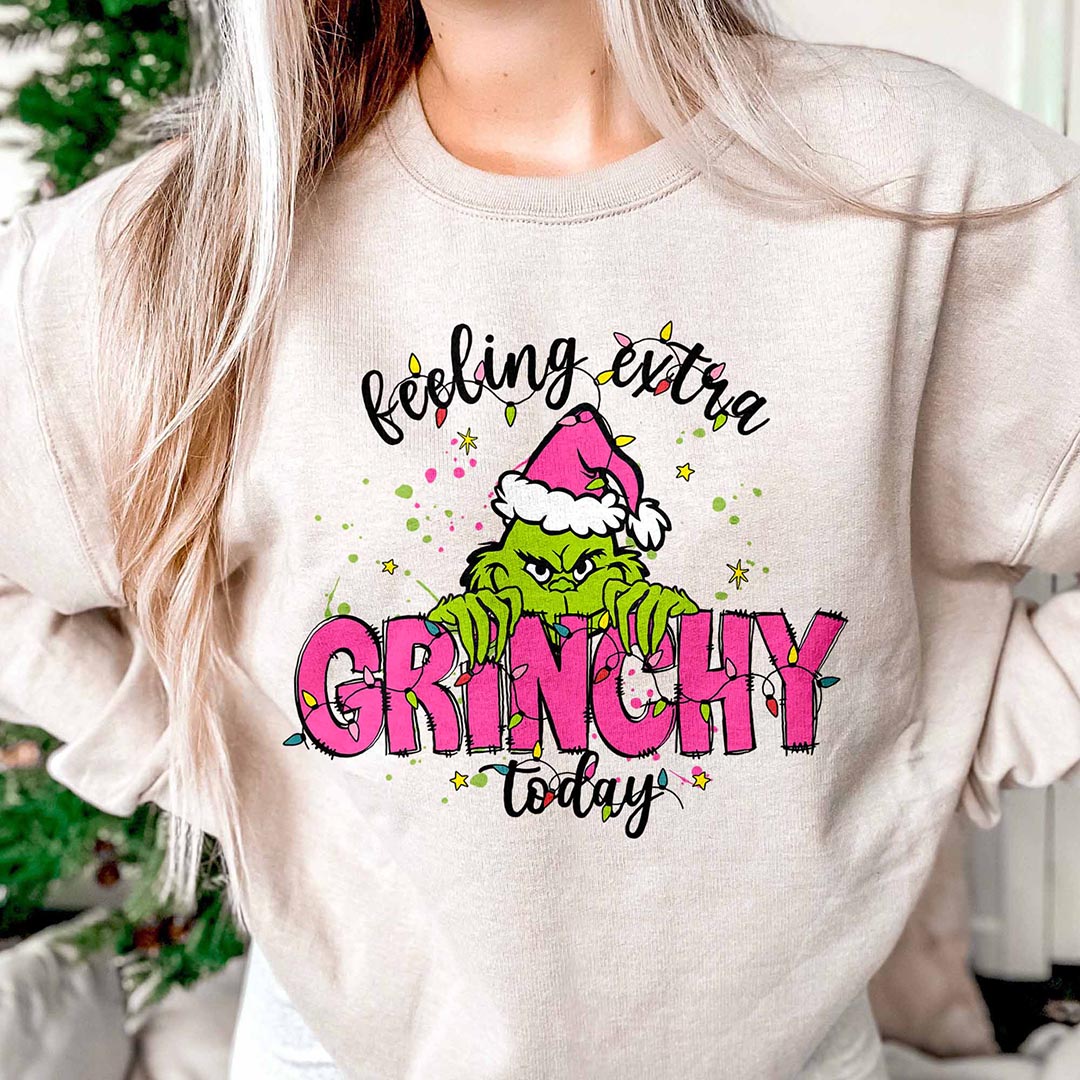 Feeling Extra Holiday Character Crewneck Sweatshirt