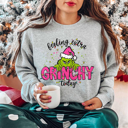 Feeling Extra Holiday Character Crewneck Sweatshirt