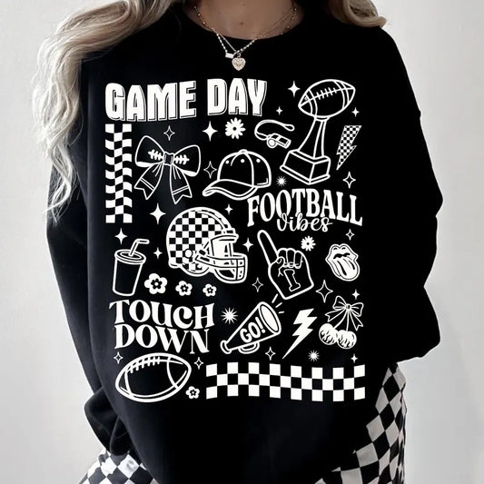 Retro Game Day Football Vibes Sweatshirt