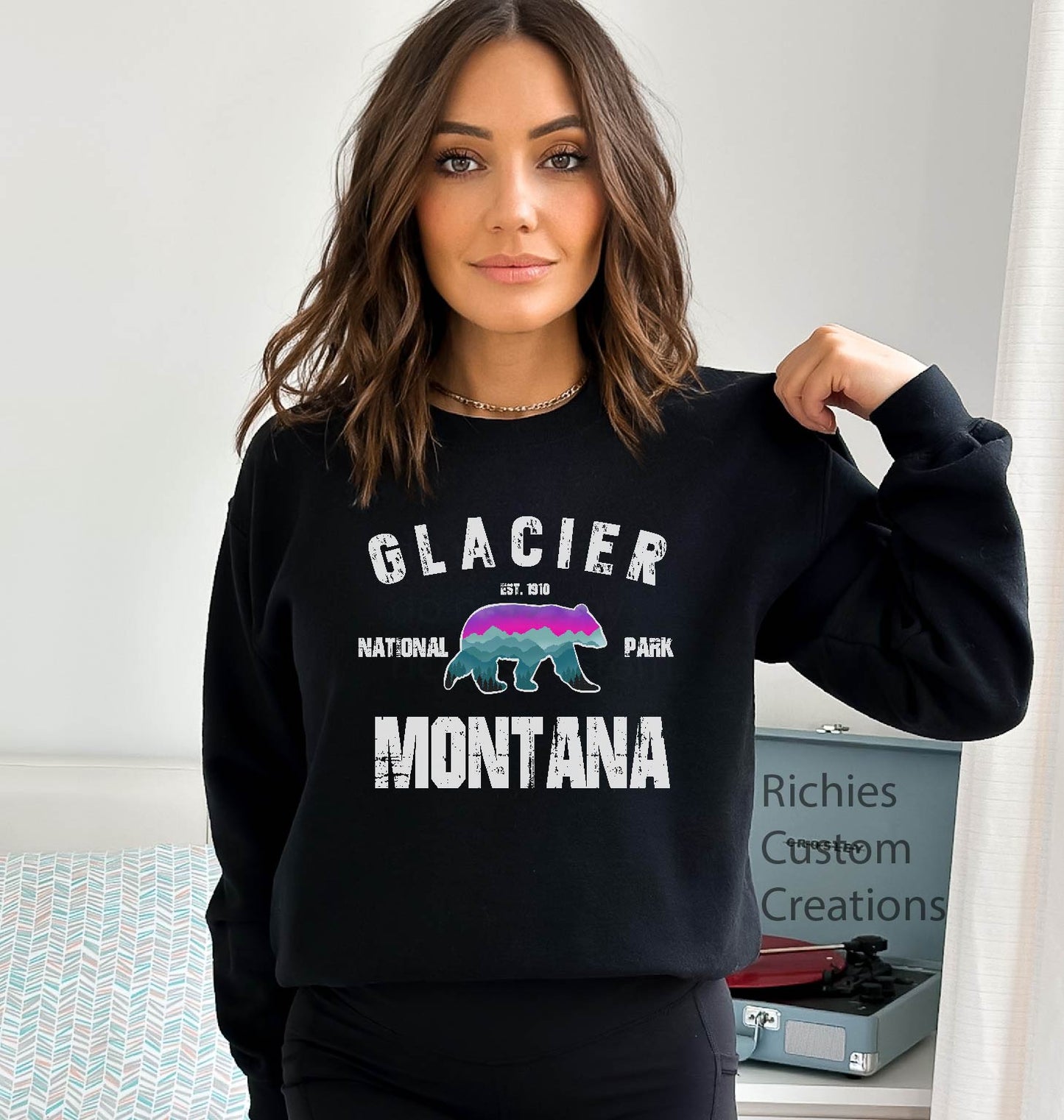 Glacier National Park Bear Unisex Sweatshirt