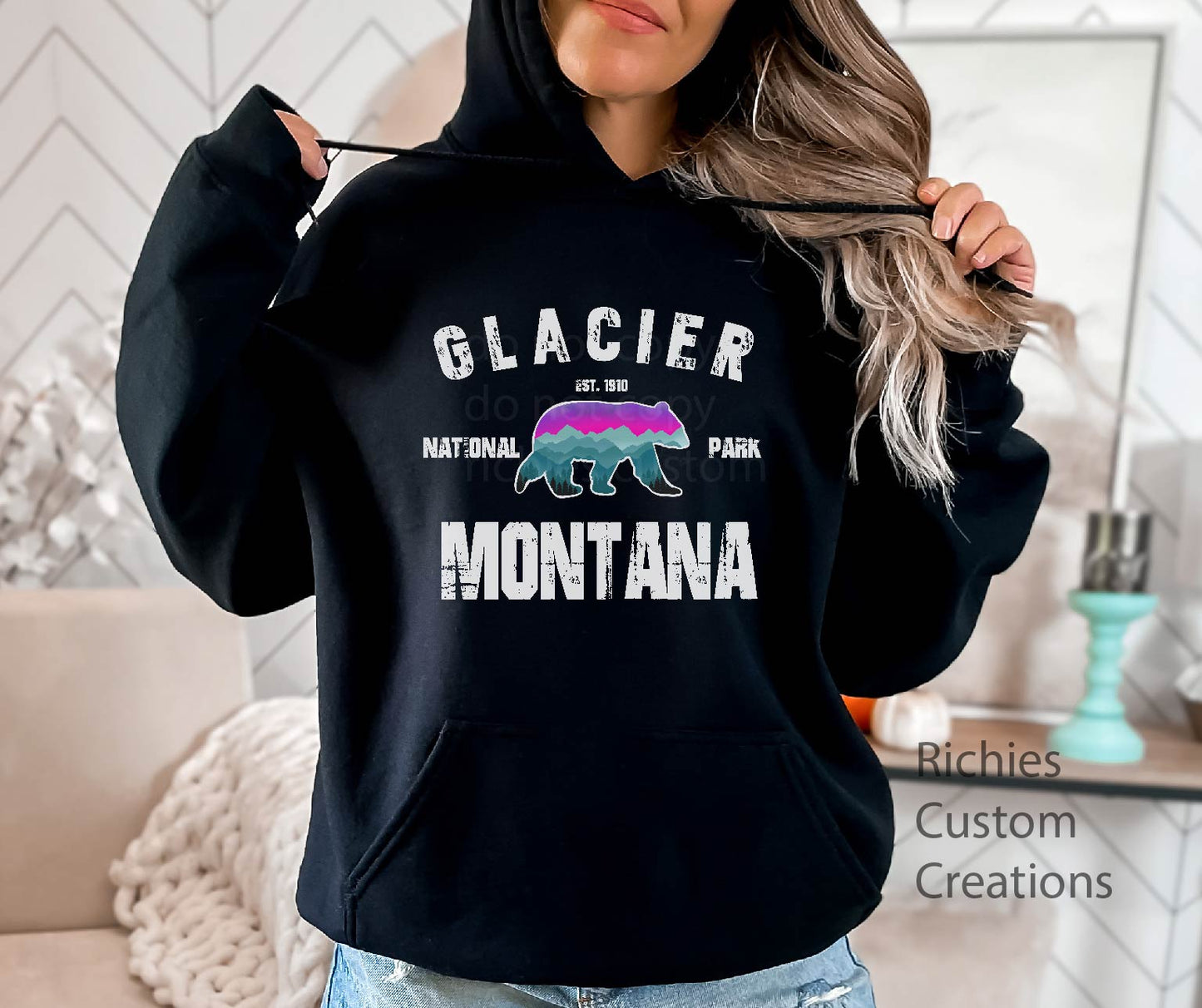 Glacier National Park Bear Unisex Sweatshirt